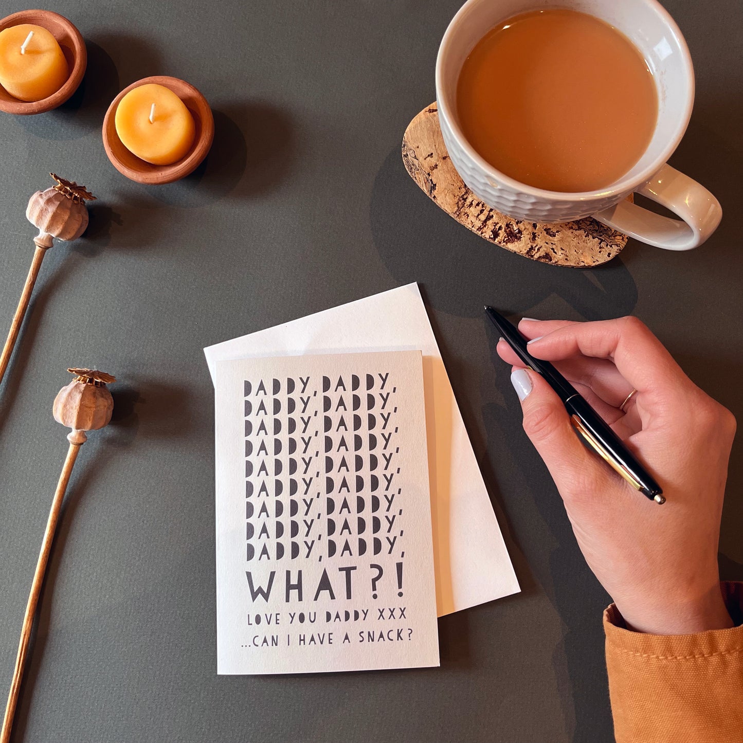 Funny Daddy Snack Card, Father's Day Wordy Card