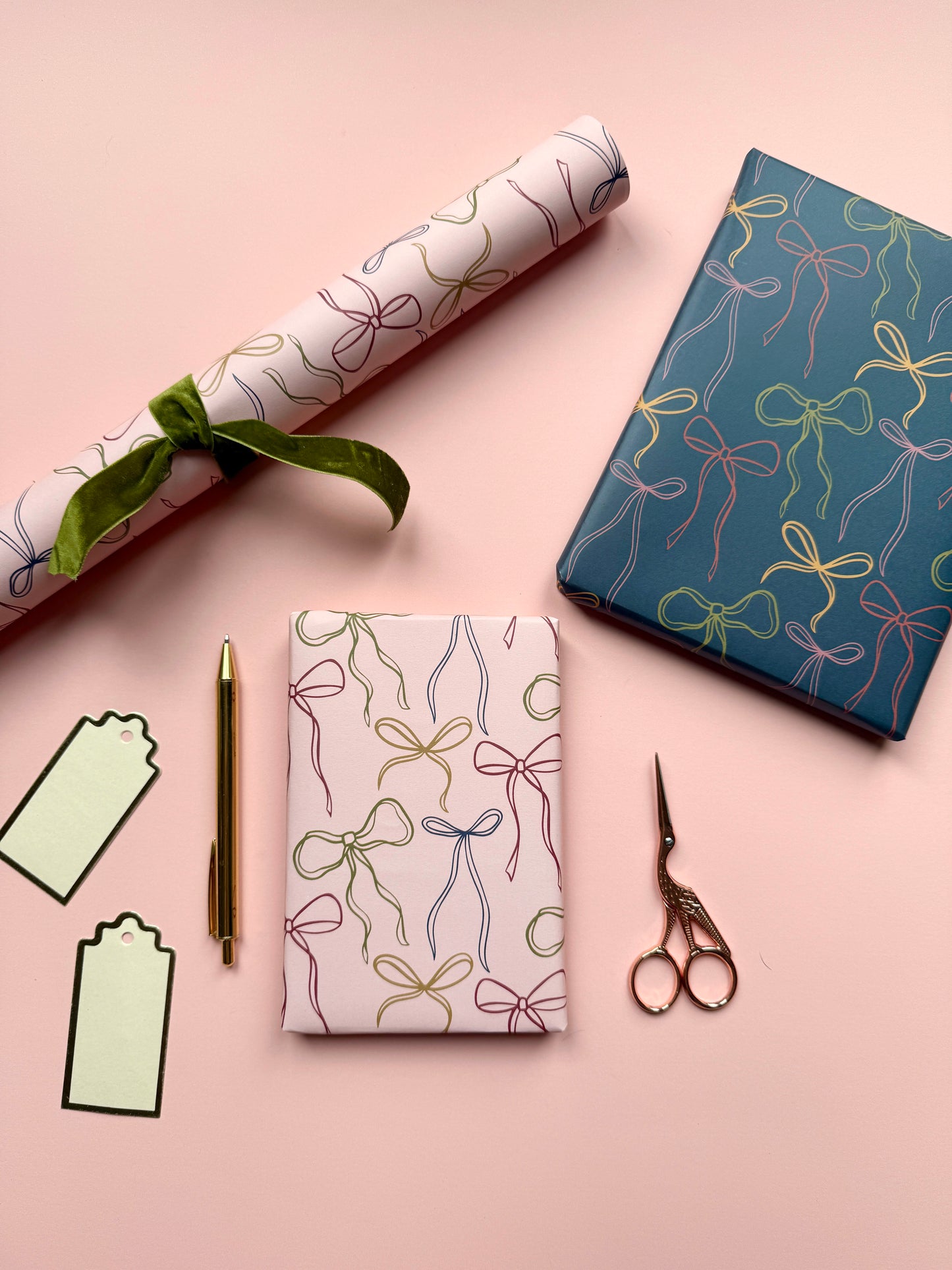 Luxury Bow Pattern Wrapping Paper
