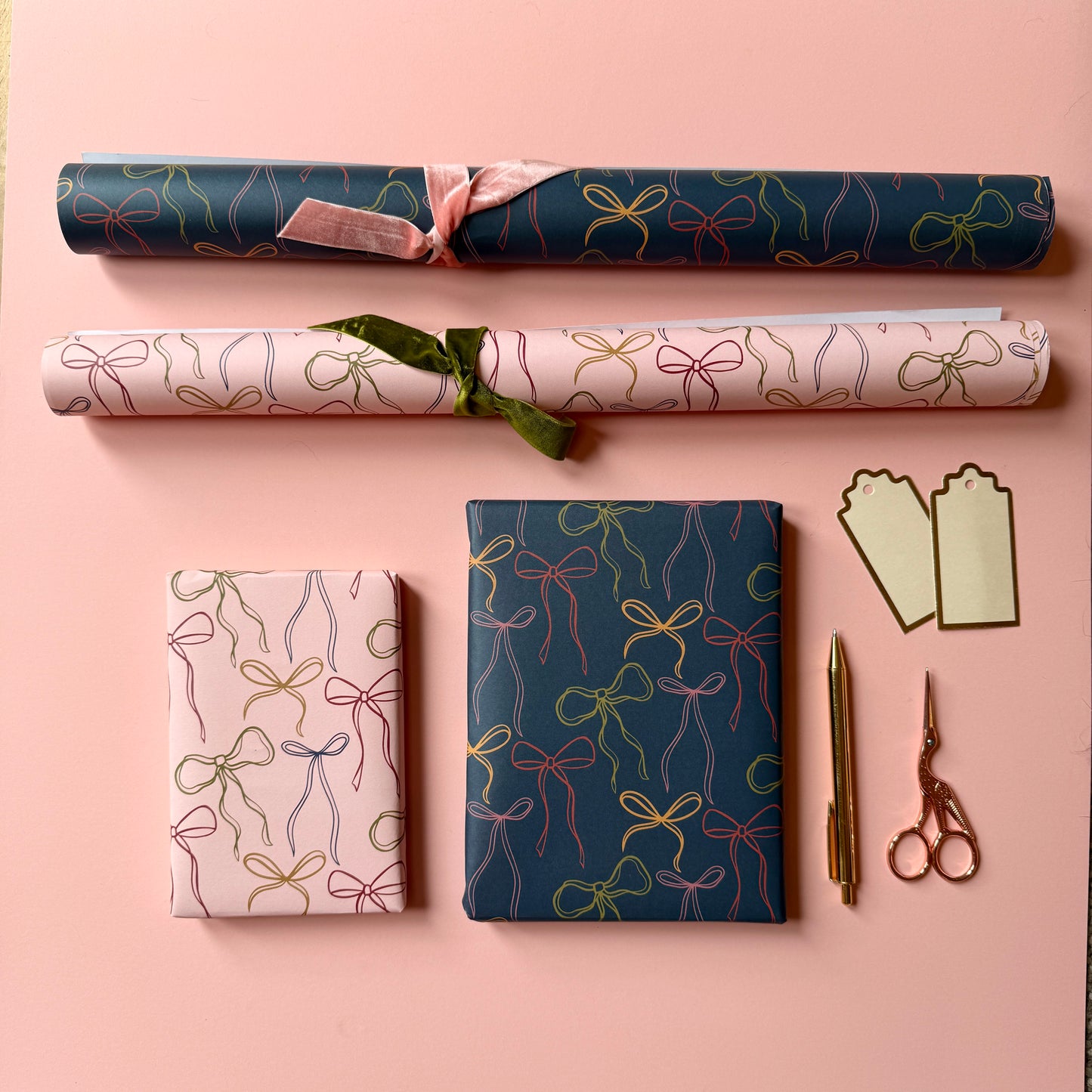 Luxury Bow Pattern Wrapping Paper