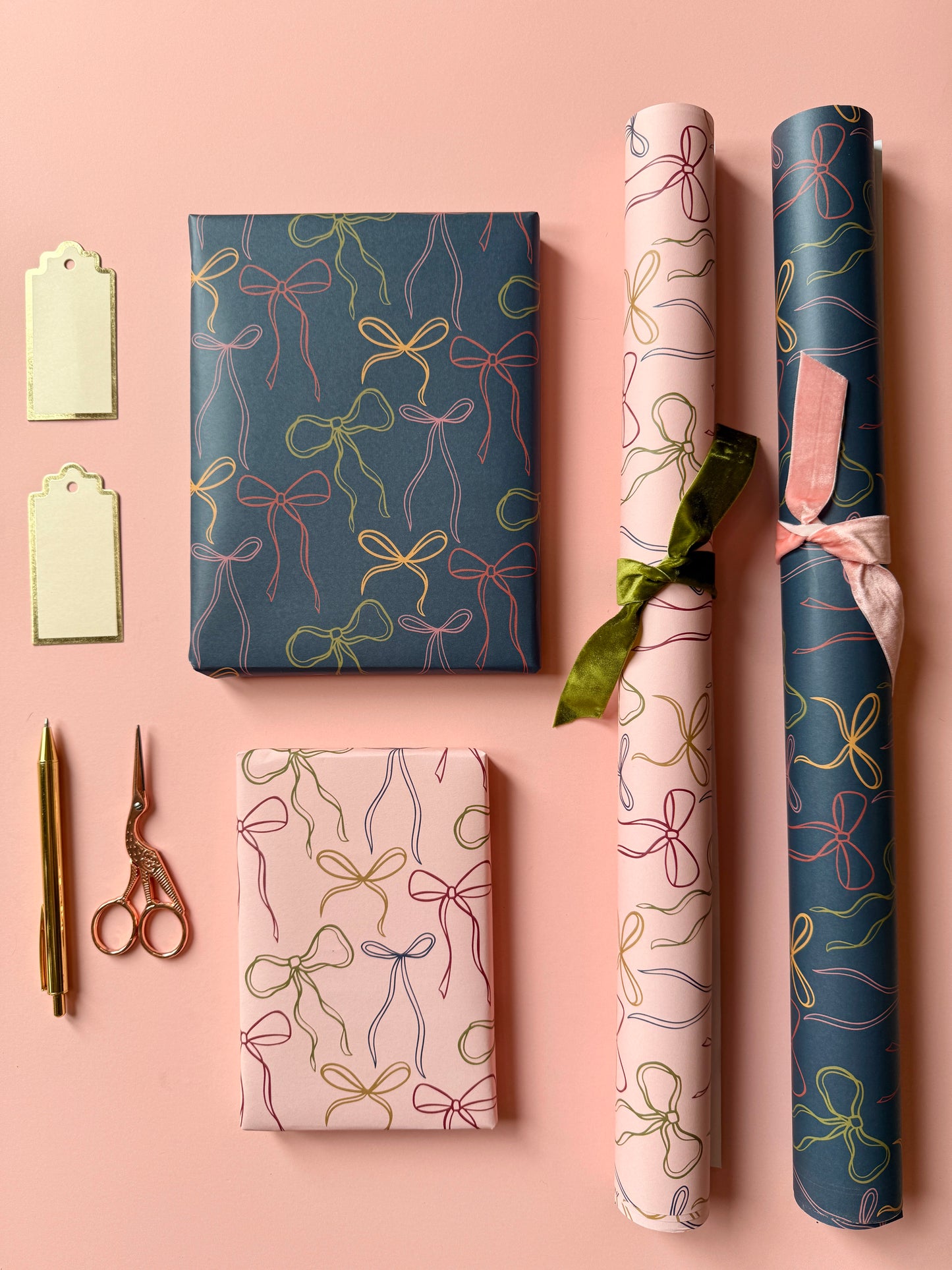 Luxury Bow Pattern Wrapping Paper