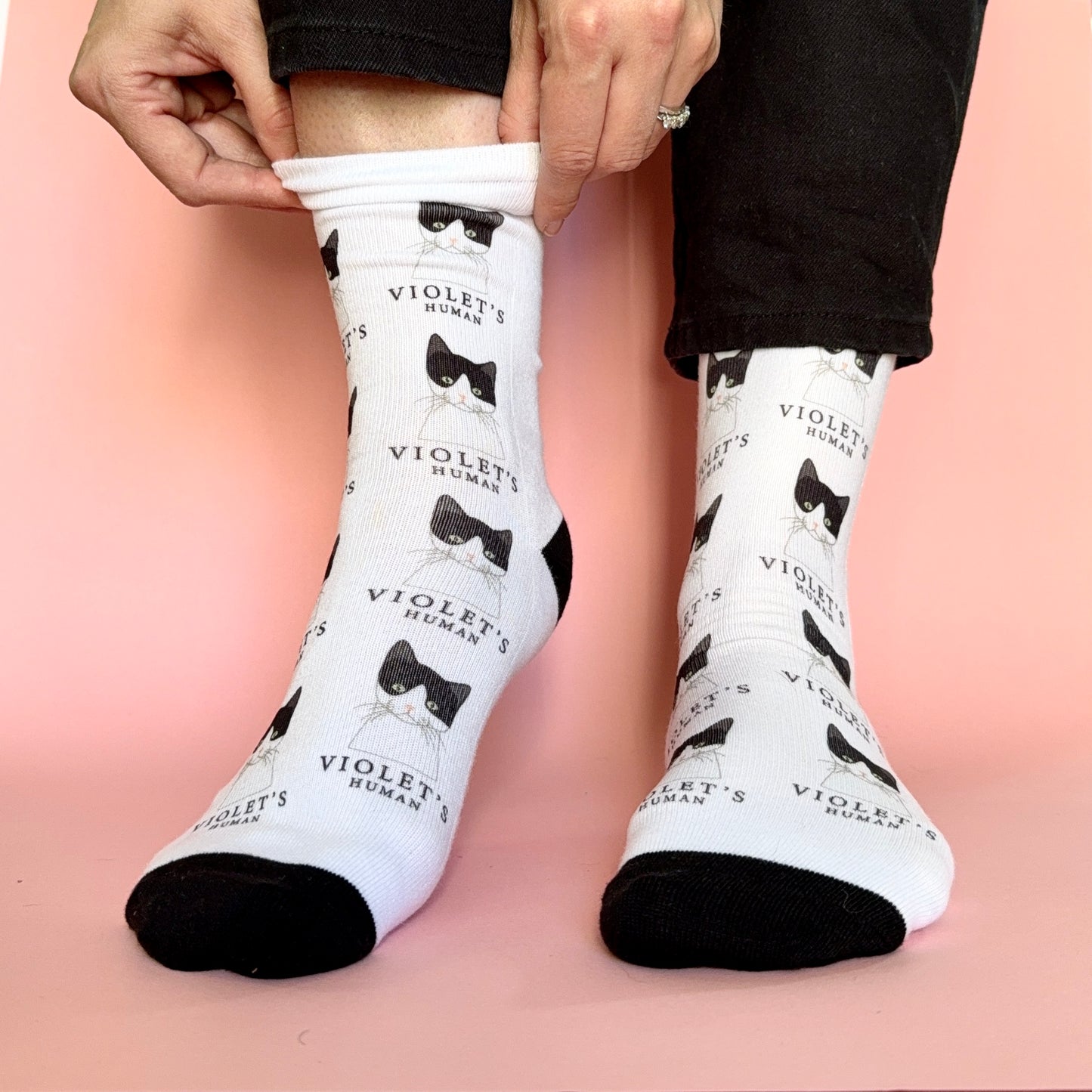 The Cat's Human Personalised Socks