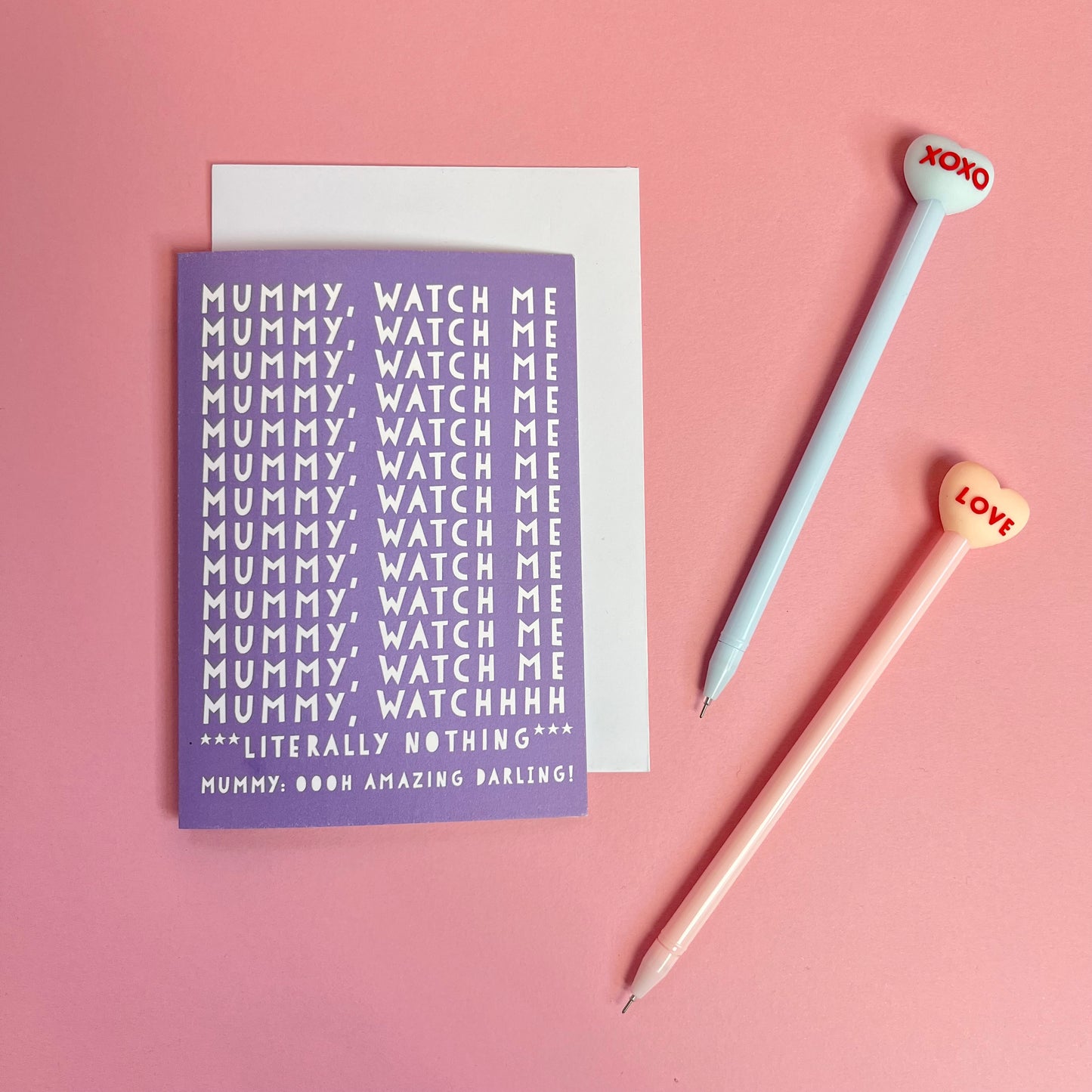 Funny Mummy Watch me, Mother's Day Wordy Card