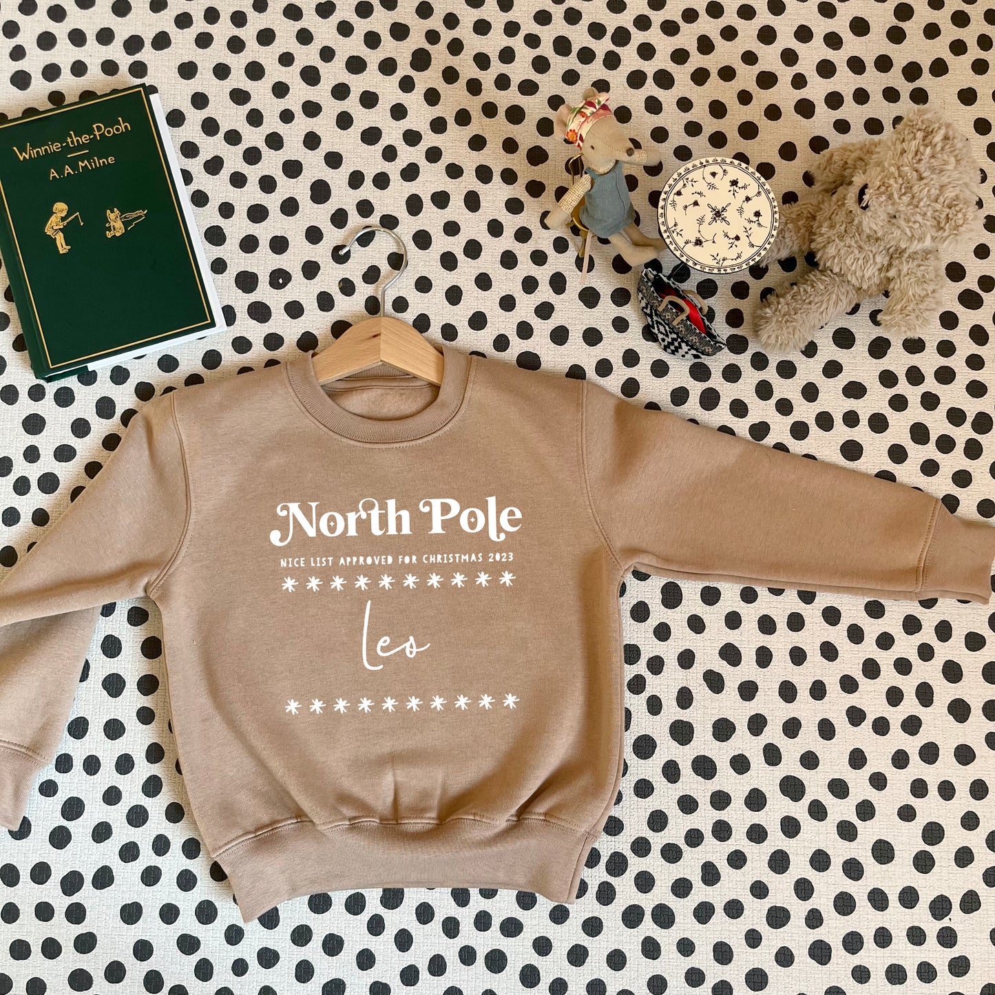 Personalised North Pole Nice List Christmas Jumper