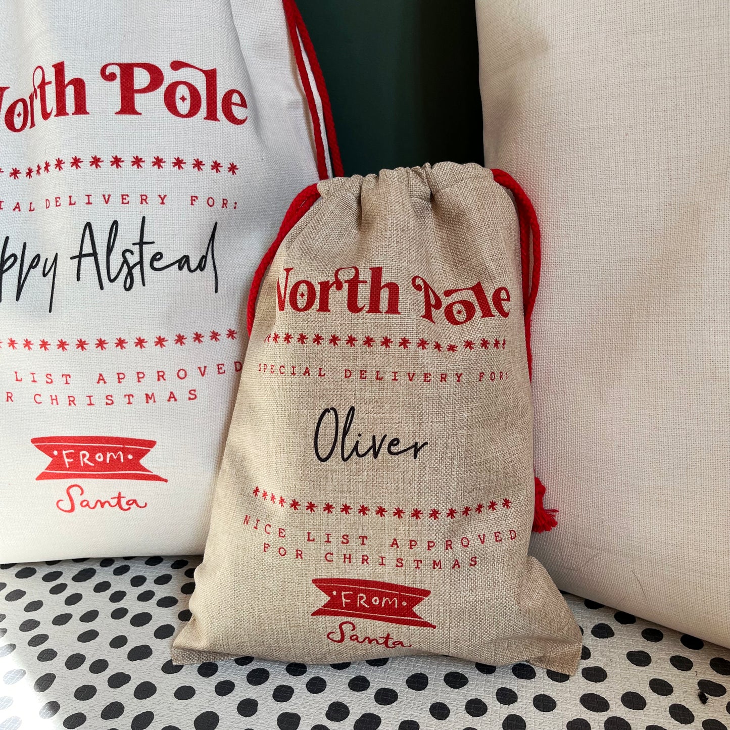 North Pole Personalised Christmas Sack