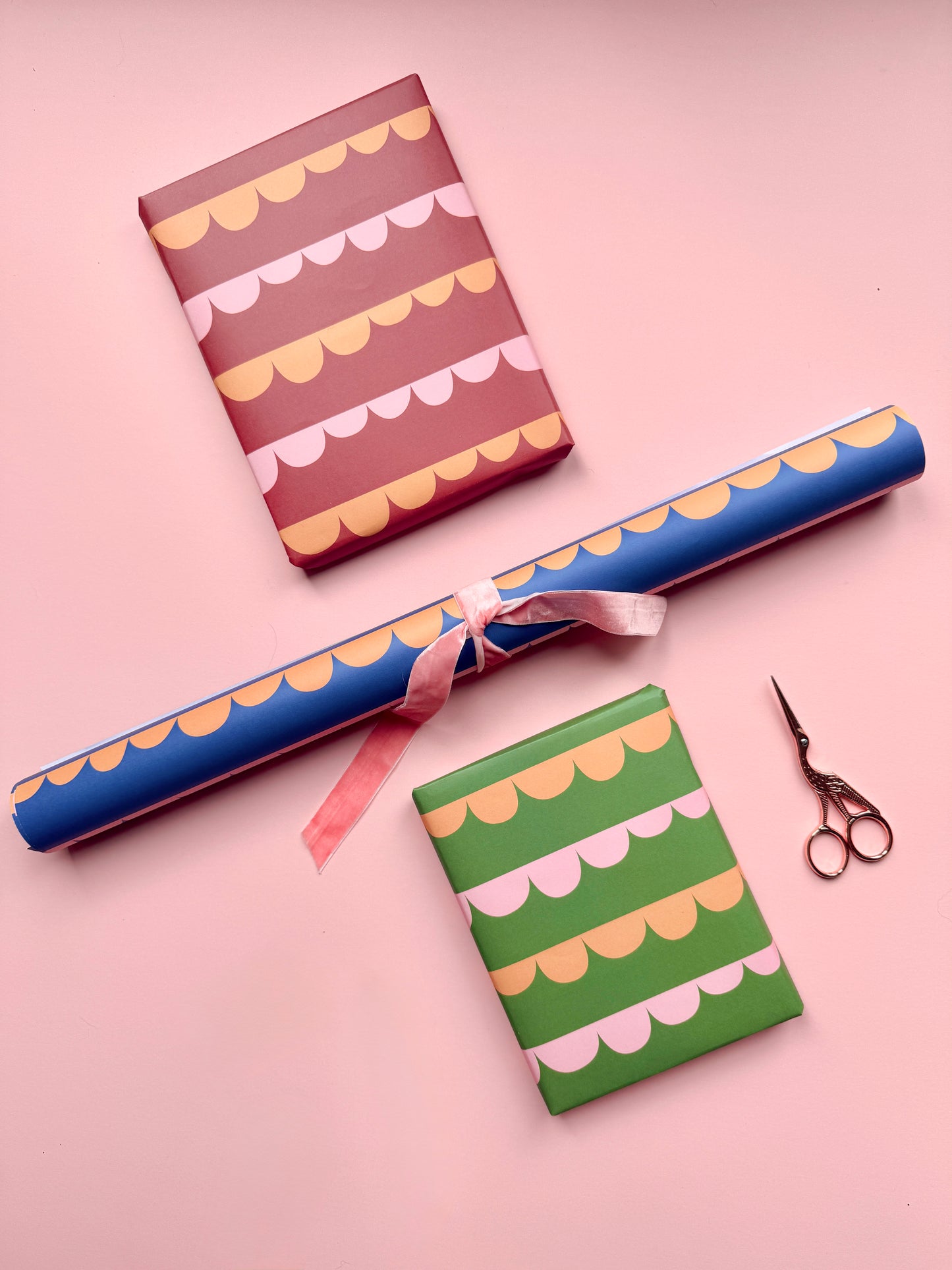 Luxury Scallop Pattern Wrapping Paper