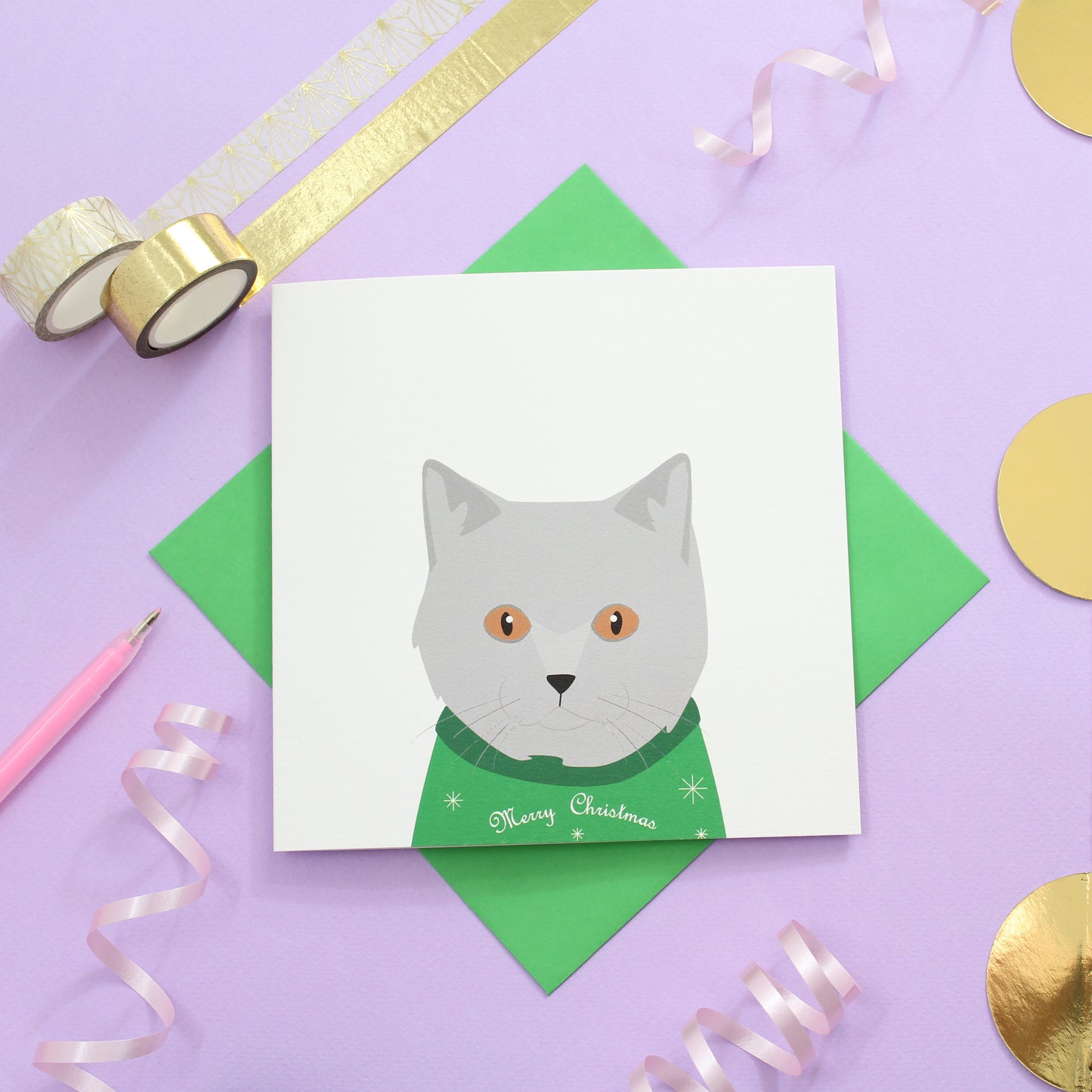 Cat Breed Christmas Card