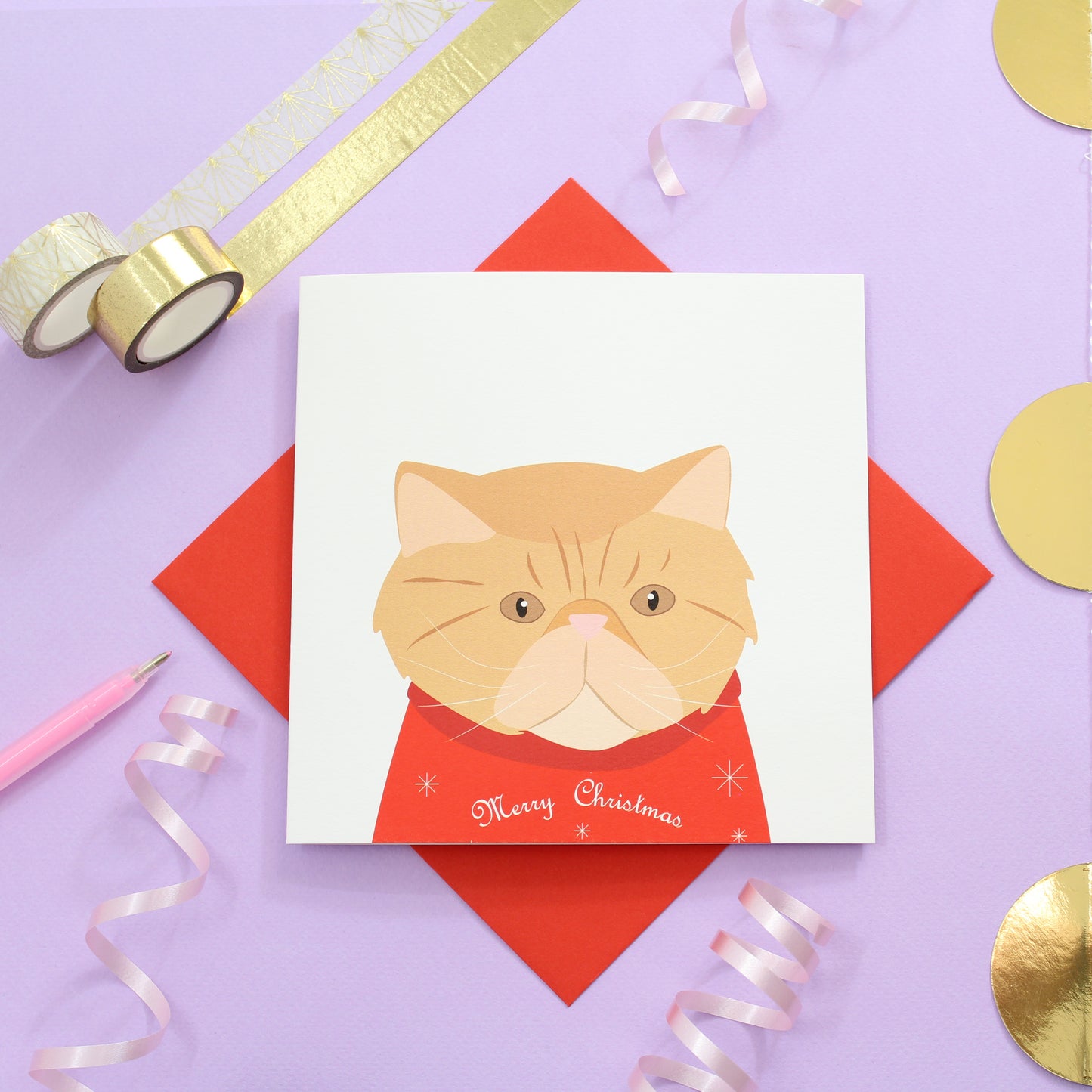 Cat Breed Christmas Card