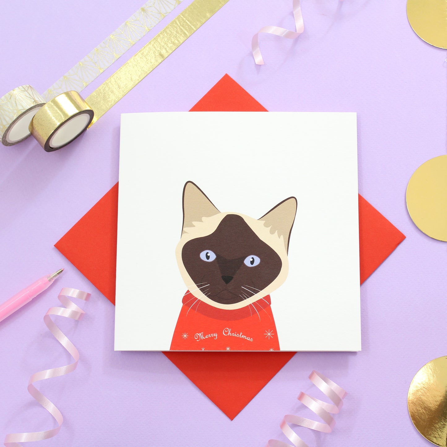 Cat Breed Christmas Card