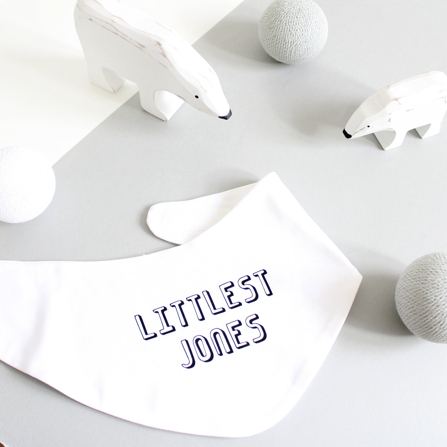 Personalised Littlest Surname Baby Grow or New Baby Gift Set