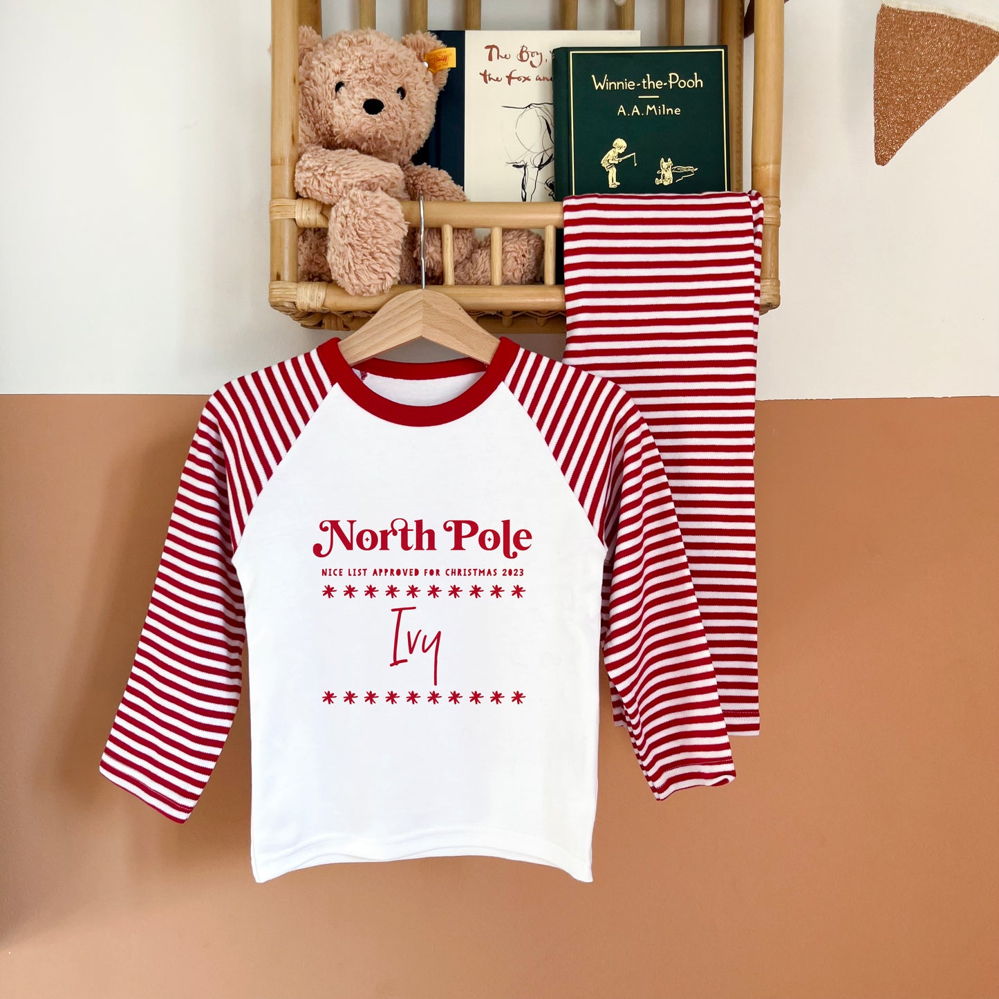 Personalised Christmas North Pole, Nice List 2025 Romper suit Or Pyjamas