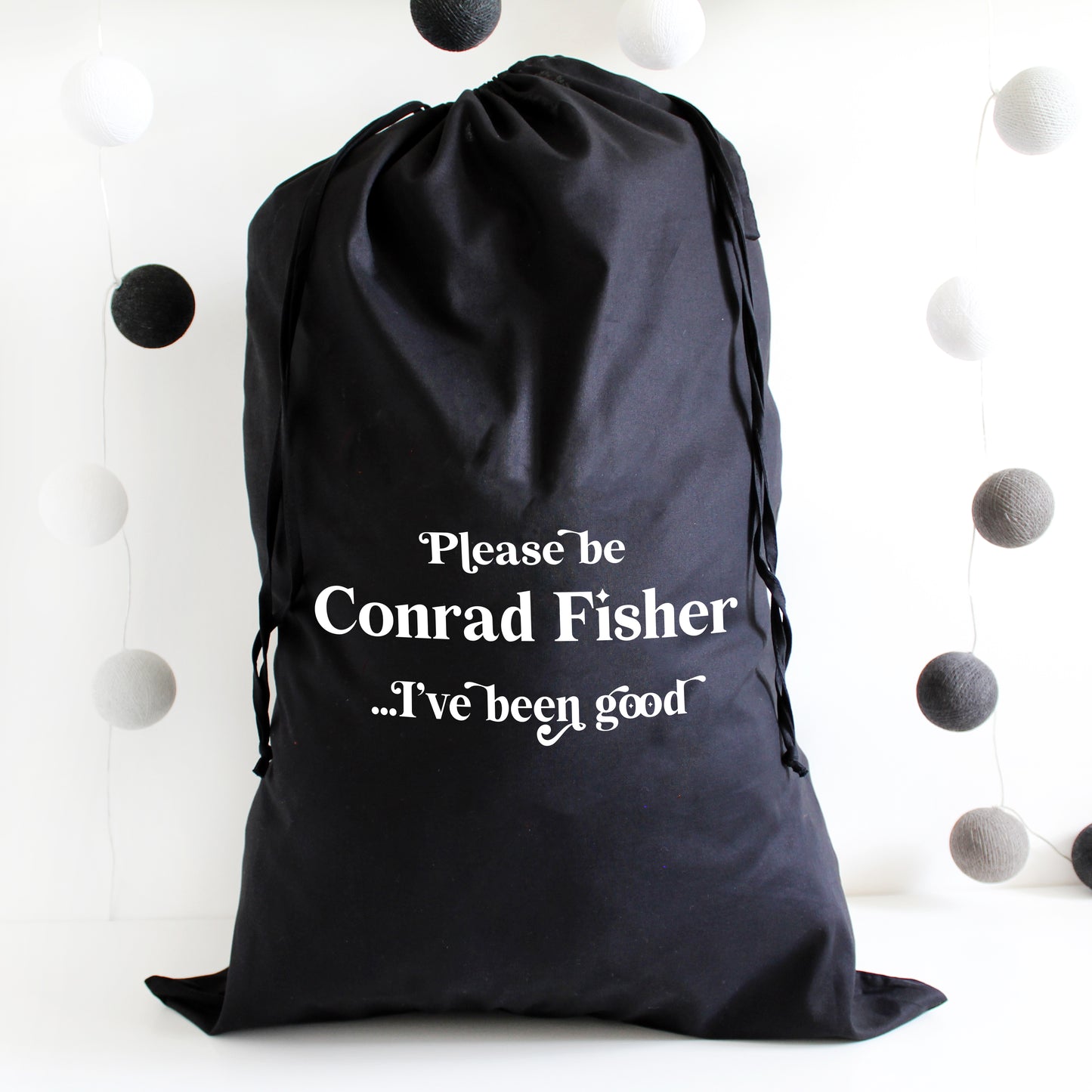 Funny Please Be Personalised Christmas Sack