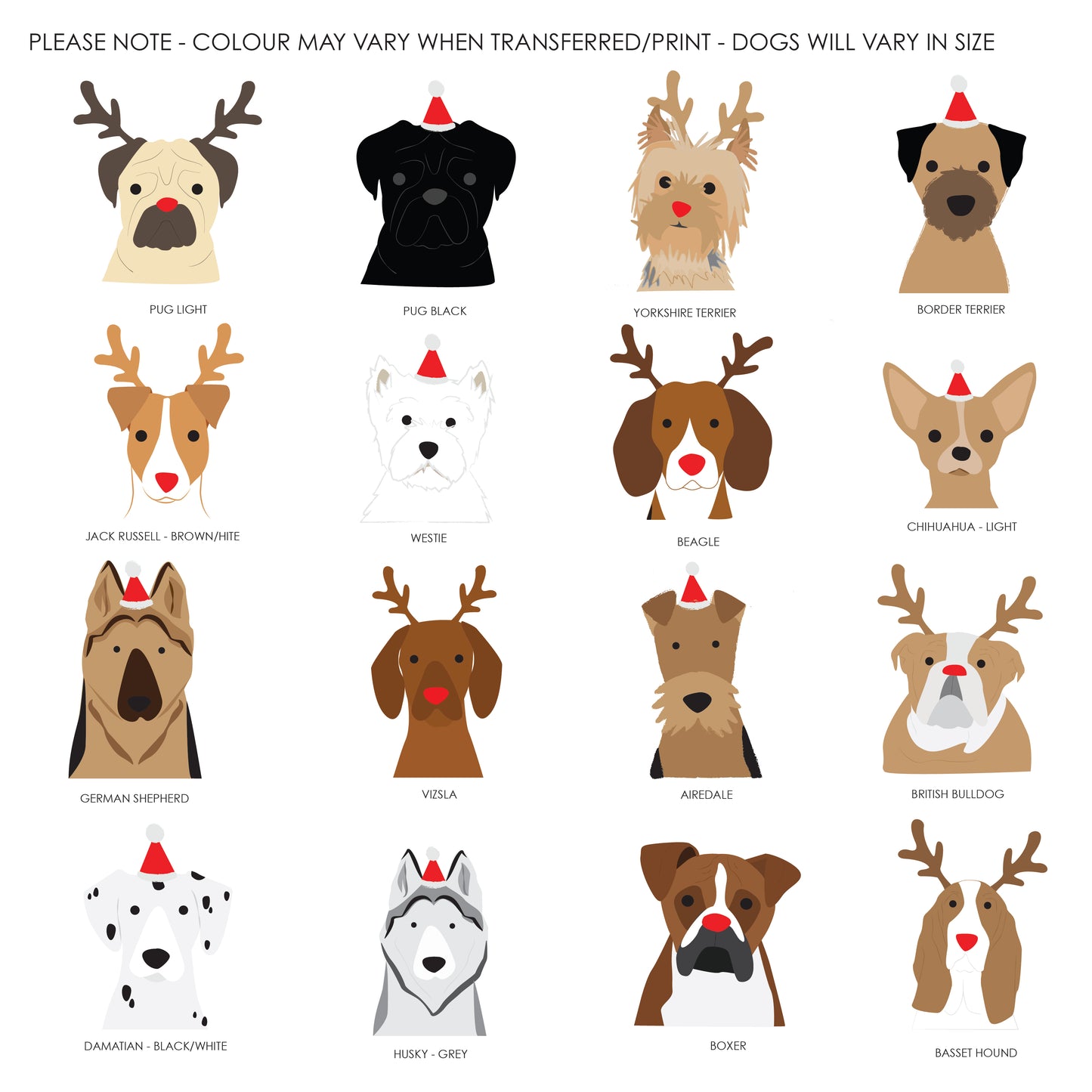 Dog Breed Christmas Card