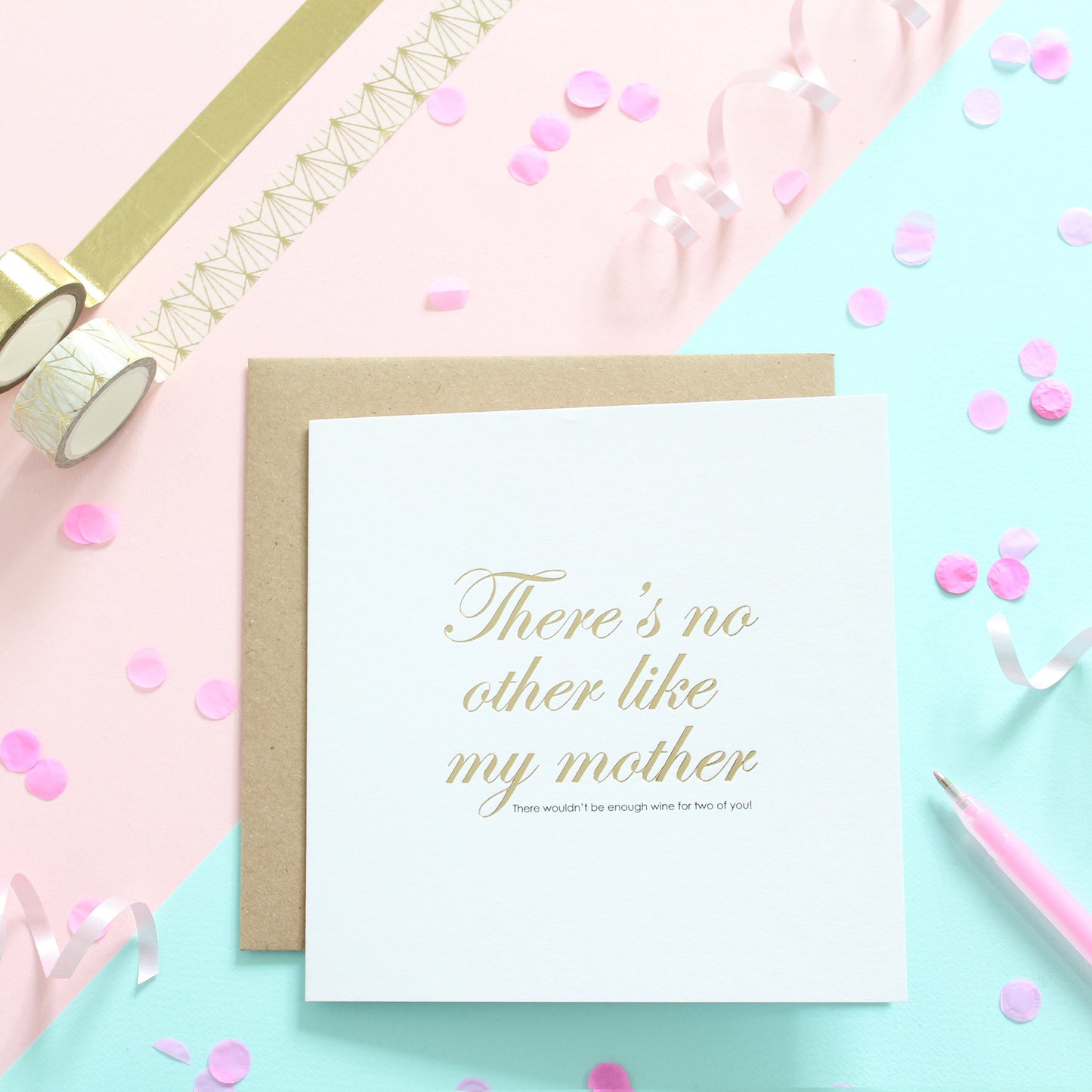 No other like my mother Gold Foil Card