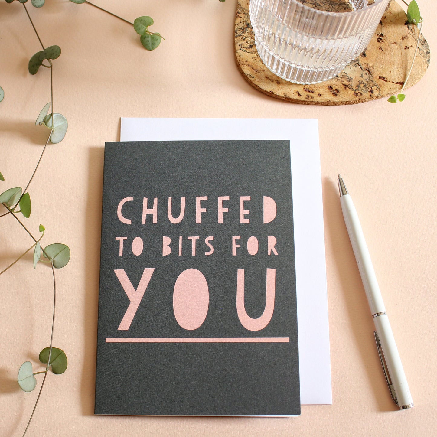 chuffed to bits for you, Wordy Card