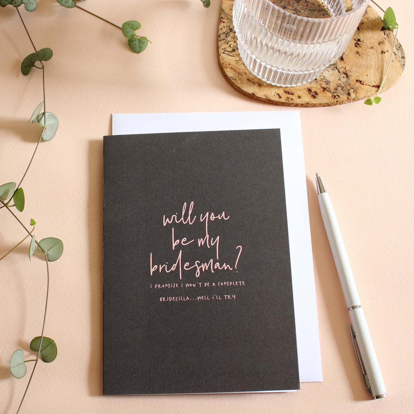 Will you be my Bridesmaid/ Bridesman, Wordy Card