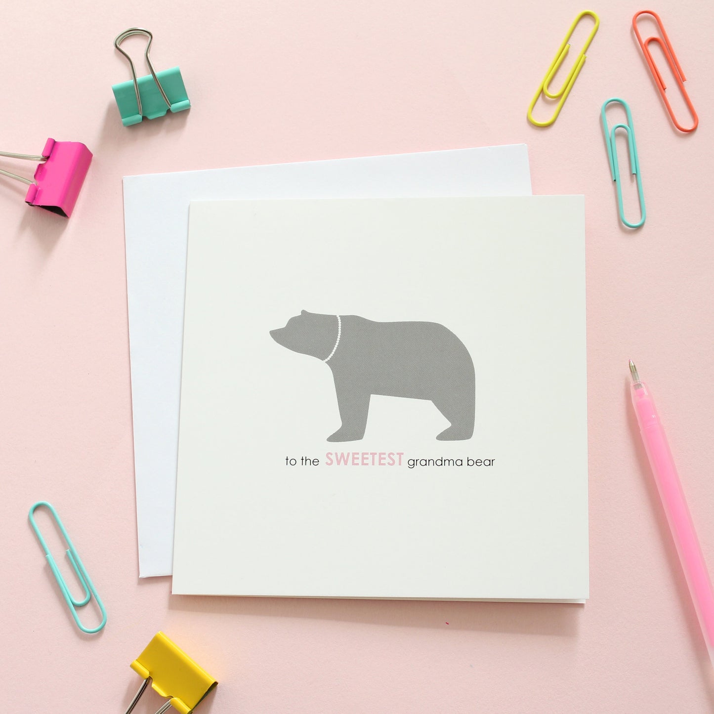 Sweetest Grandma, Bear Card