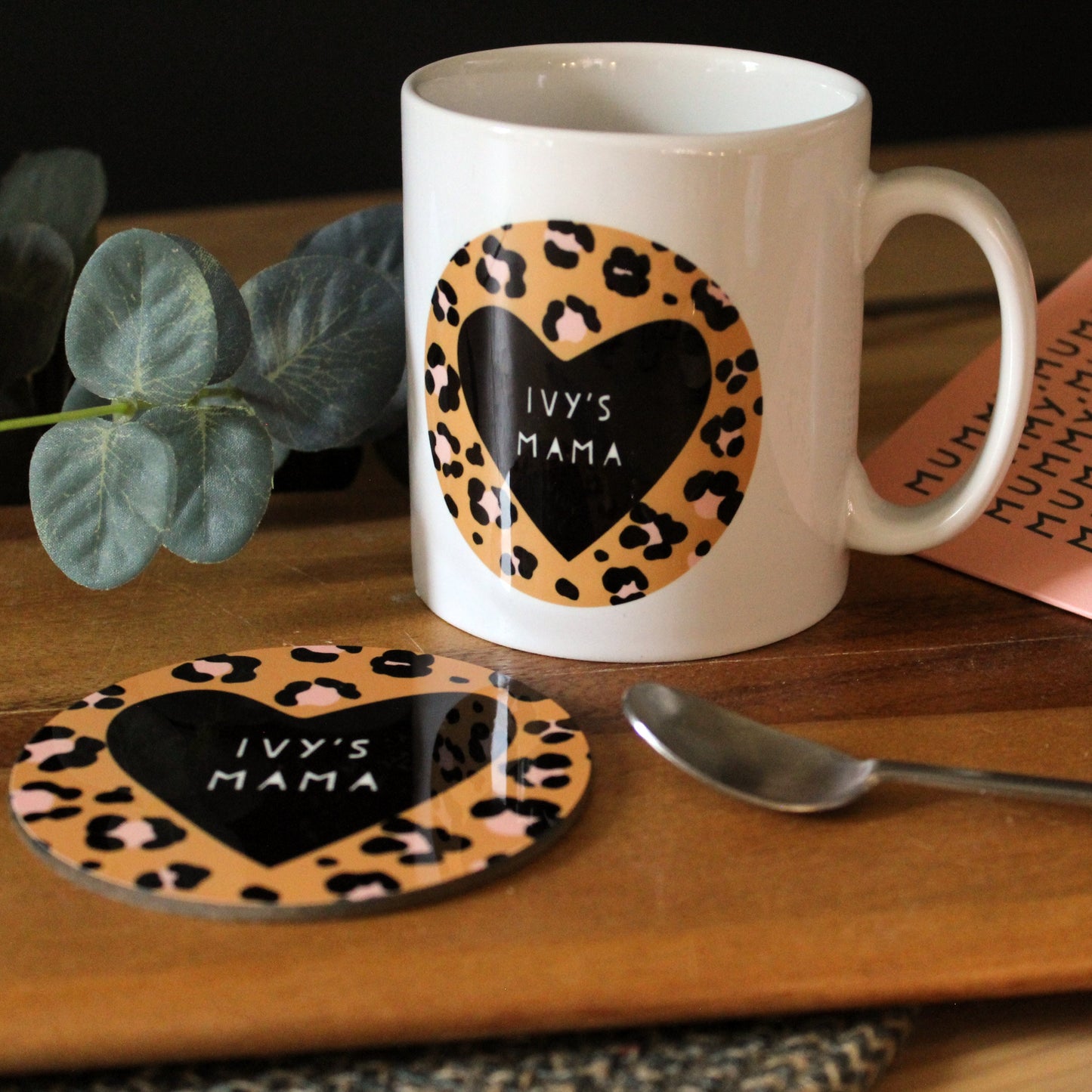 Personalised Mum Text Coaster