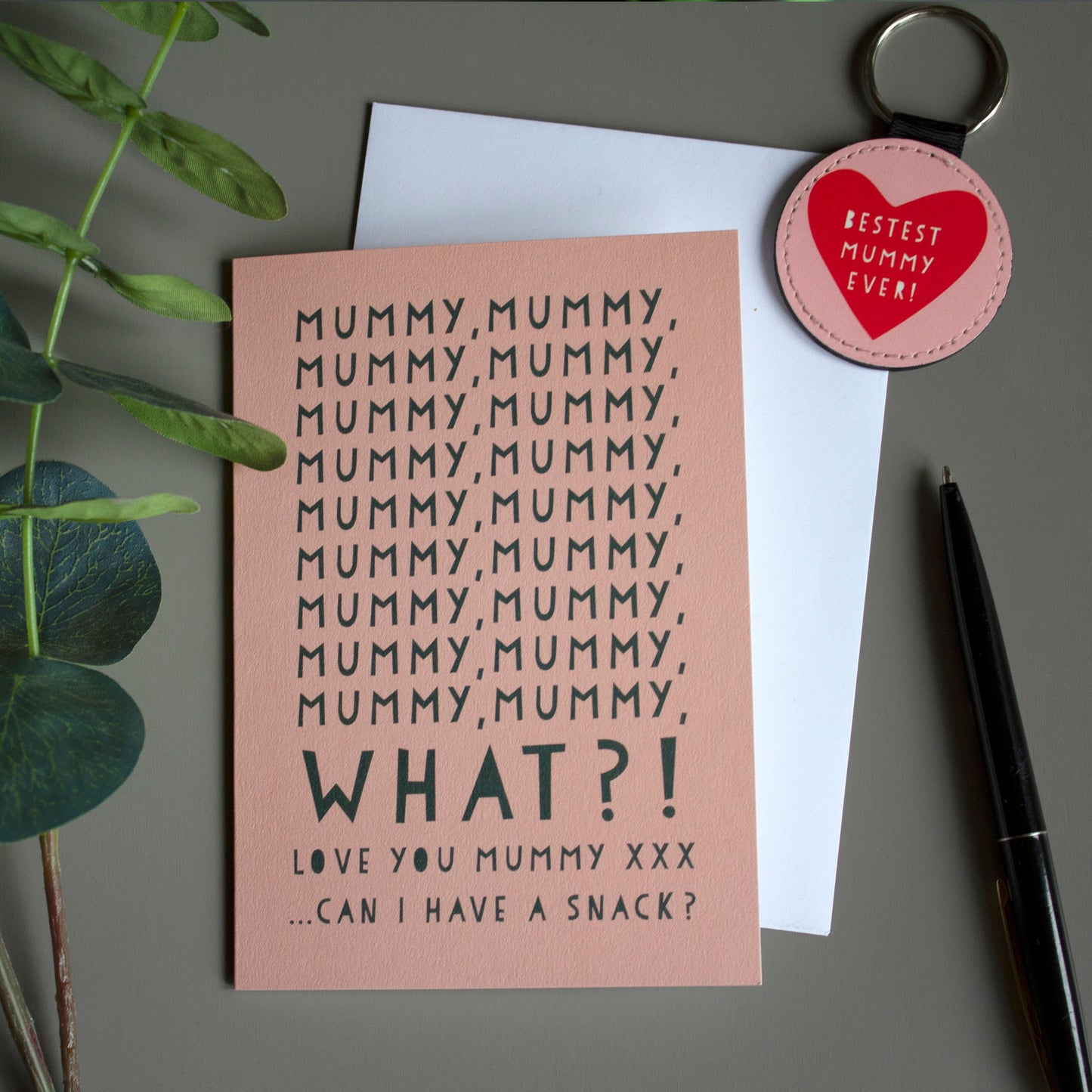 Funny Mummy Snack - Wordy Card