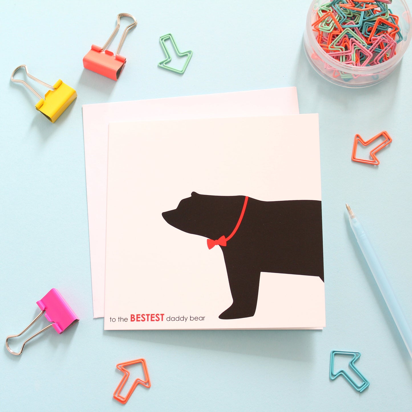 Bestest Daddy Bear, Father's Day - Bear Card