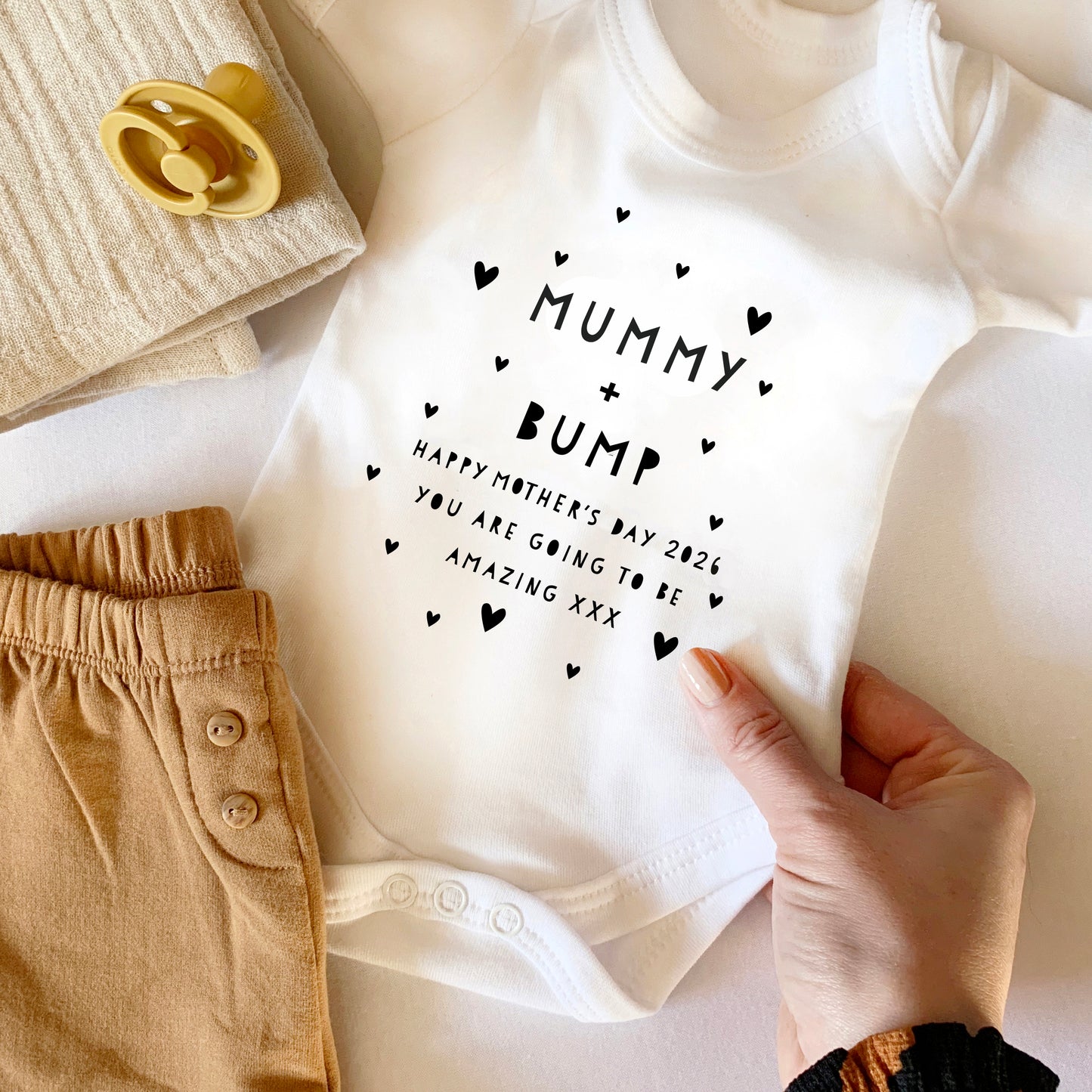 Mummy to Be Mother's Day 2026, Personalised Babygrow