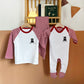 Personalised Baby Bear Christmas Single Romper, Pyjamas Or  set