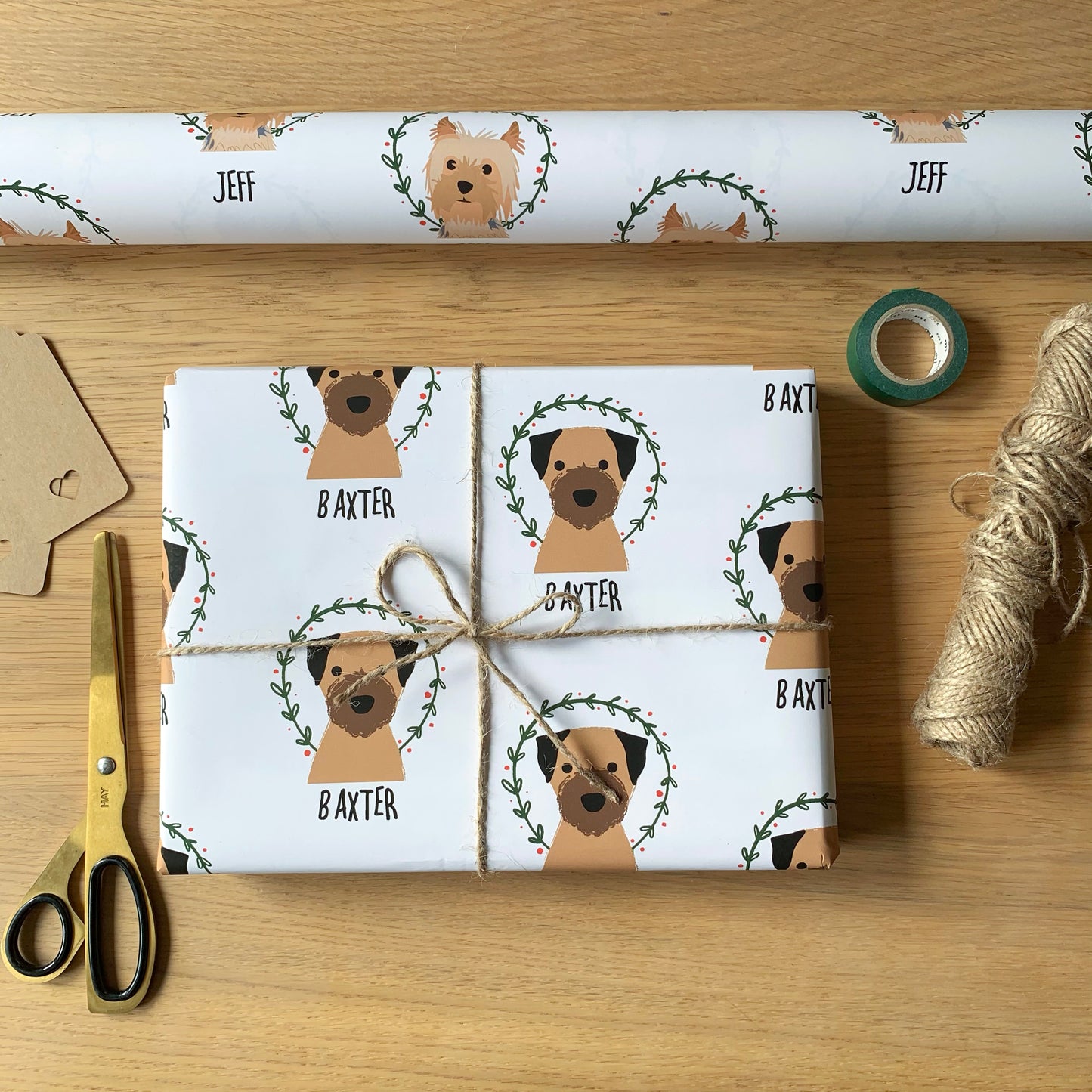 Personalised Dog Christmas Wrapping Paper