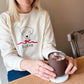 Personalised Christmas Bow Unisex Dog Sweatshirt, Jumper.