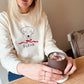 Personalised Christmas Bow Unisex Dog Sweatshirt, Jumper.