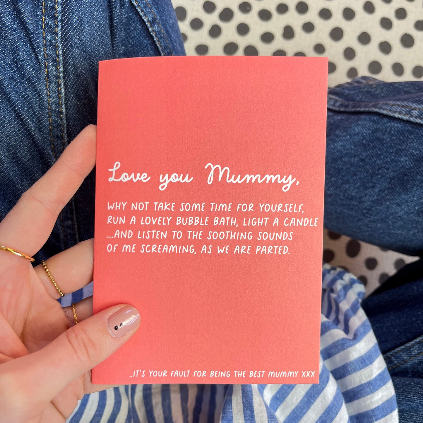 Funny Relax Mummy, Mother's Day Card