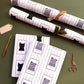 Personalised Christmas Cat Stamp Wrapping Paper
