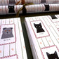 Personalised Christmas Cat Stamp Wrapping Paper