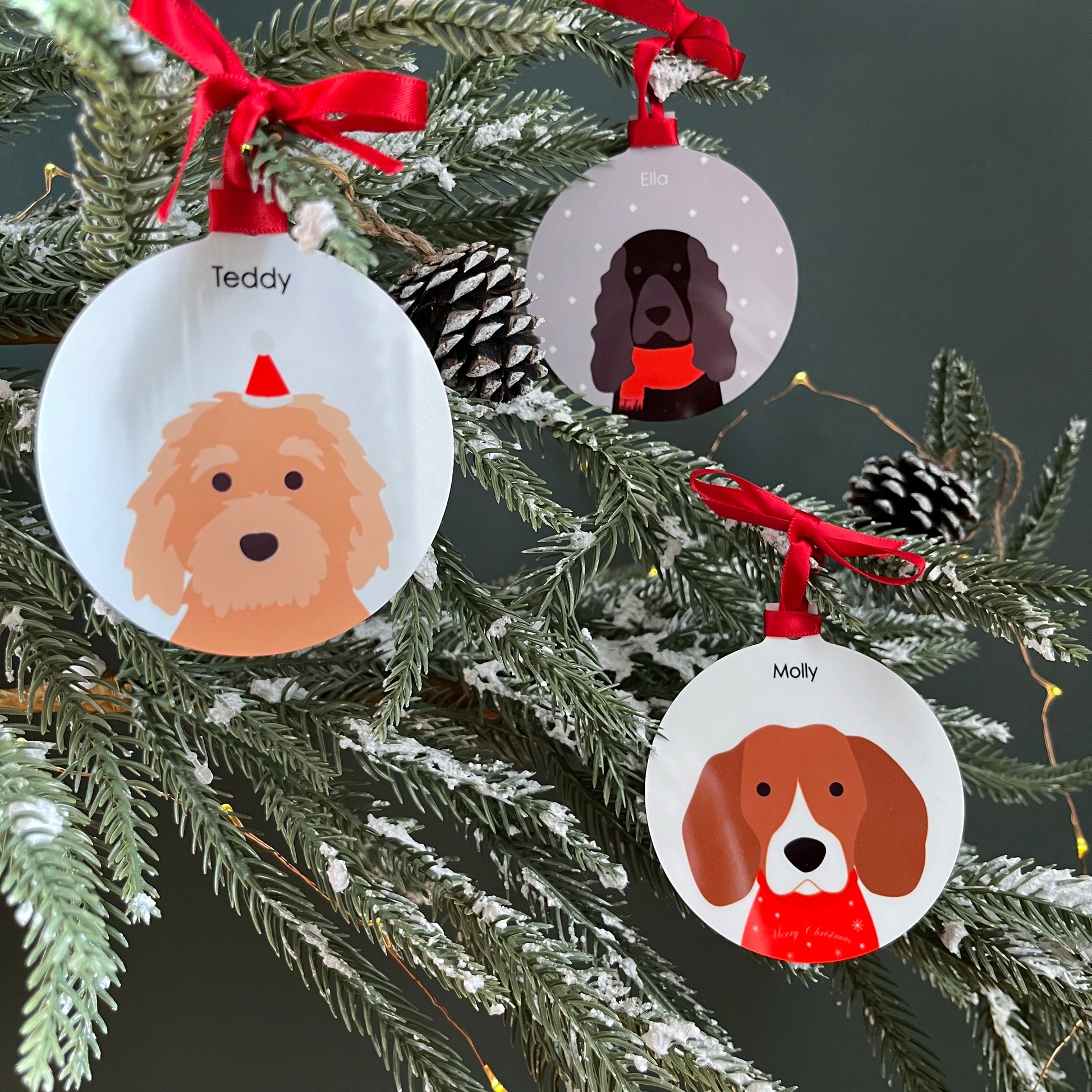 Personalised Dog Bauble / Christmas Tree Ornament – heather alstead design