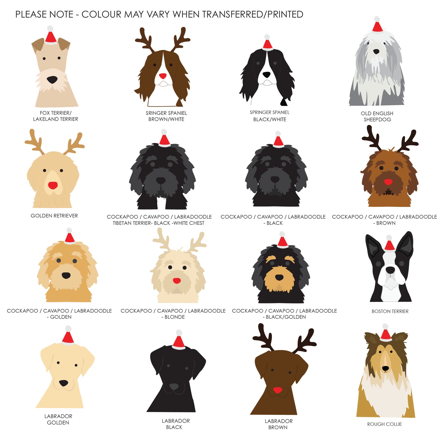 Dog Breed Christmas Card