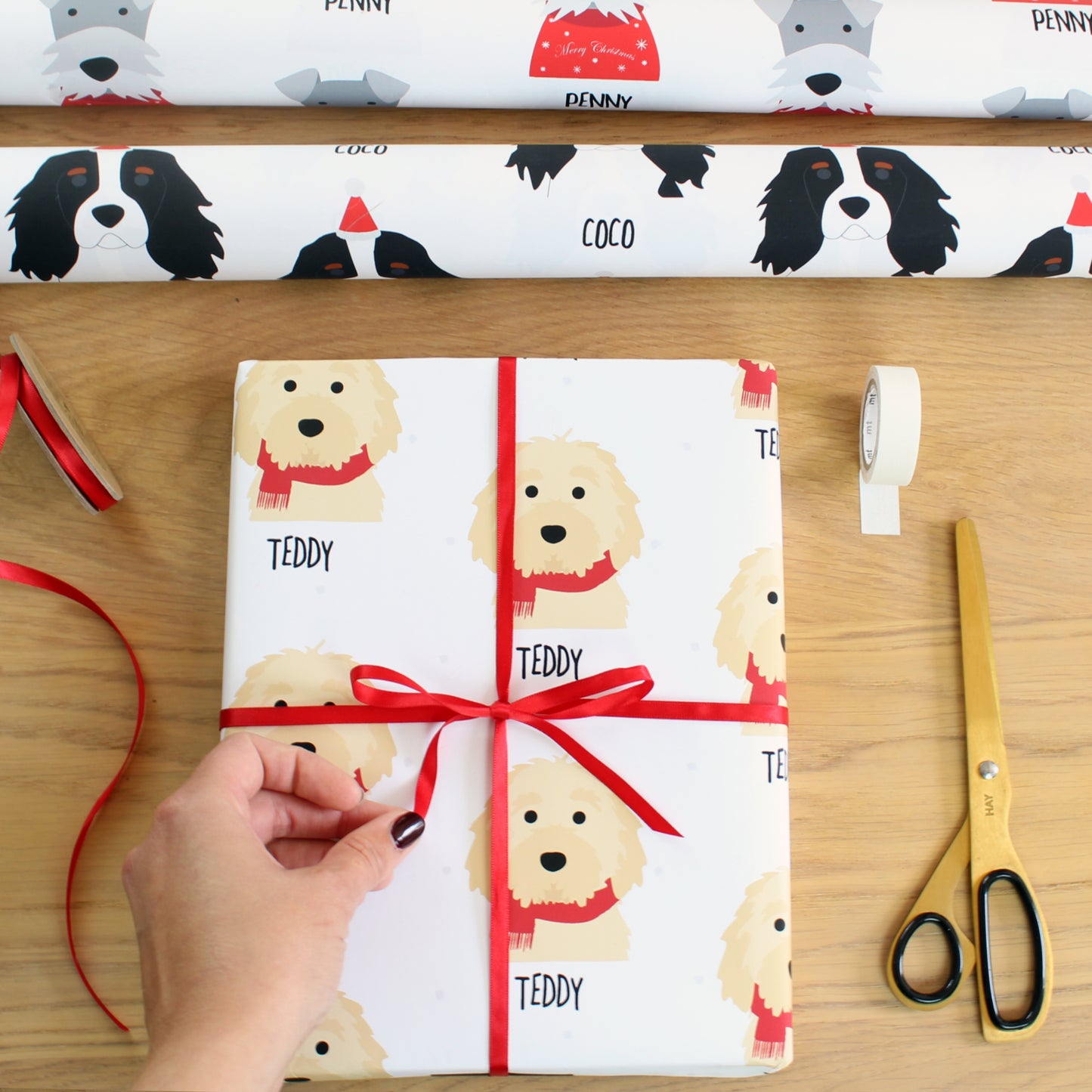 Personalised Dog Christmas Wrapping Paper