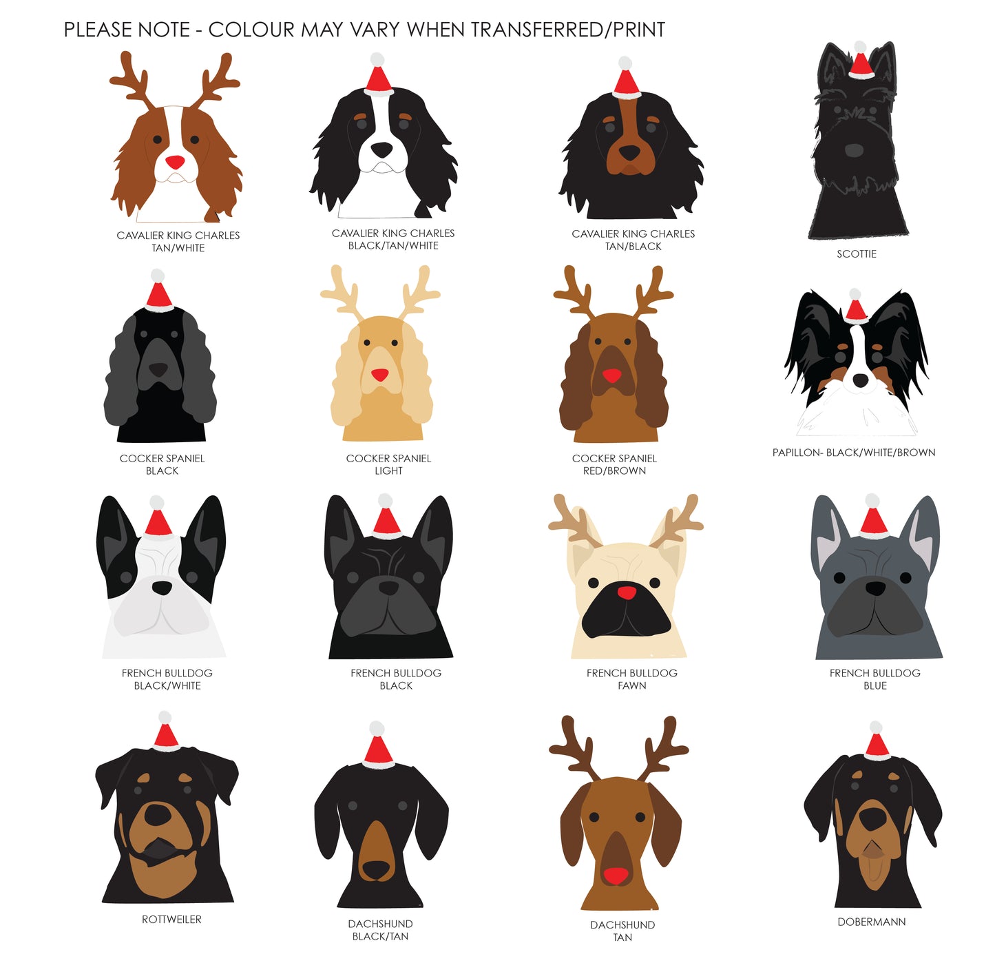 Dog Breed Christmas Card