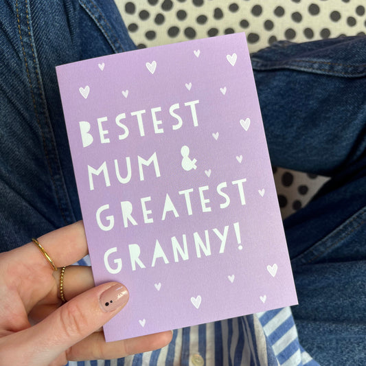 Best Mum And Greatest Granny Mother's Day Card