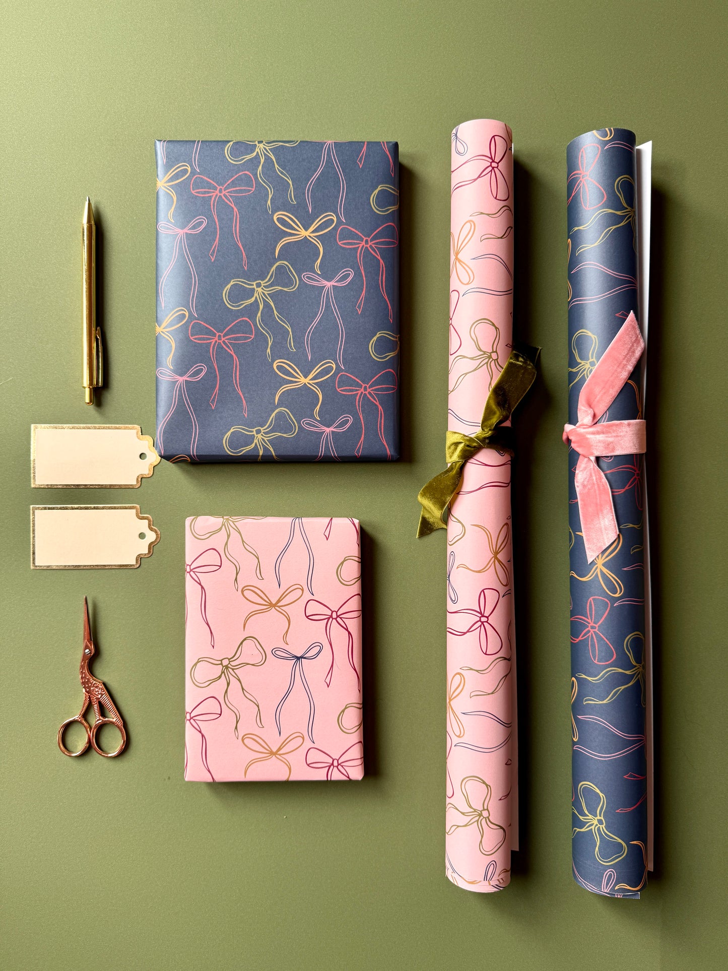 Luxury Bow Pattern Wrapping Paper