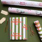 Personalised Candy Cane Stripe Christmas Wrapping Paper