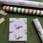 Personalised Name And Pin Stripe Christmas Paper