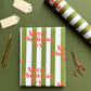 Personalised Candy Cane Stripe Christmas Wrapping Paper