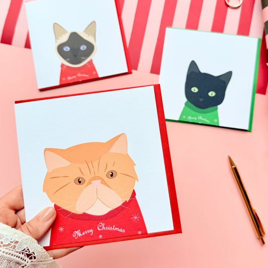 Cat Breed Christmas Card