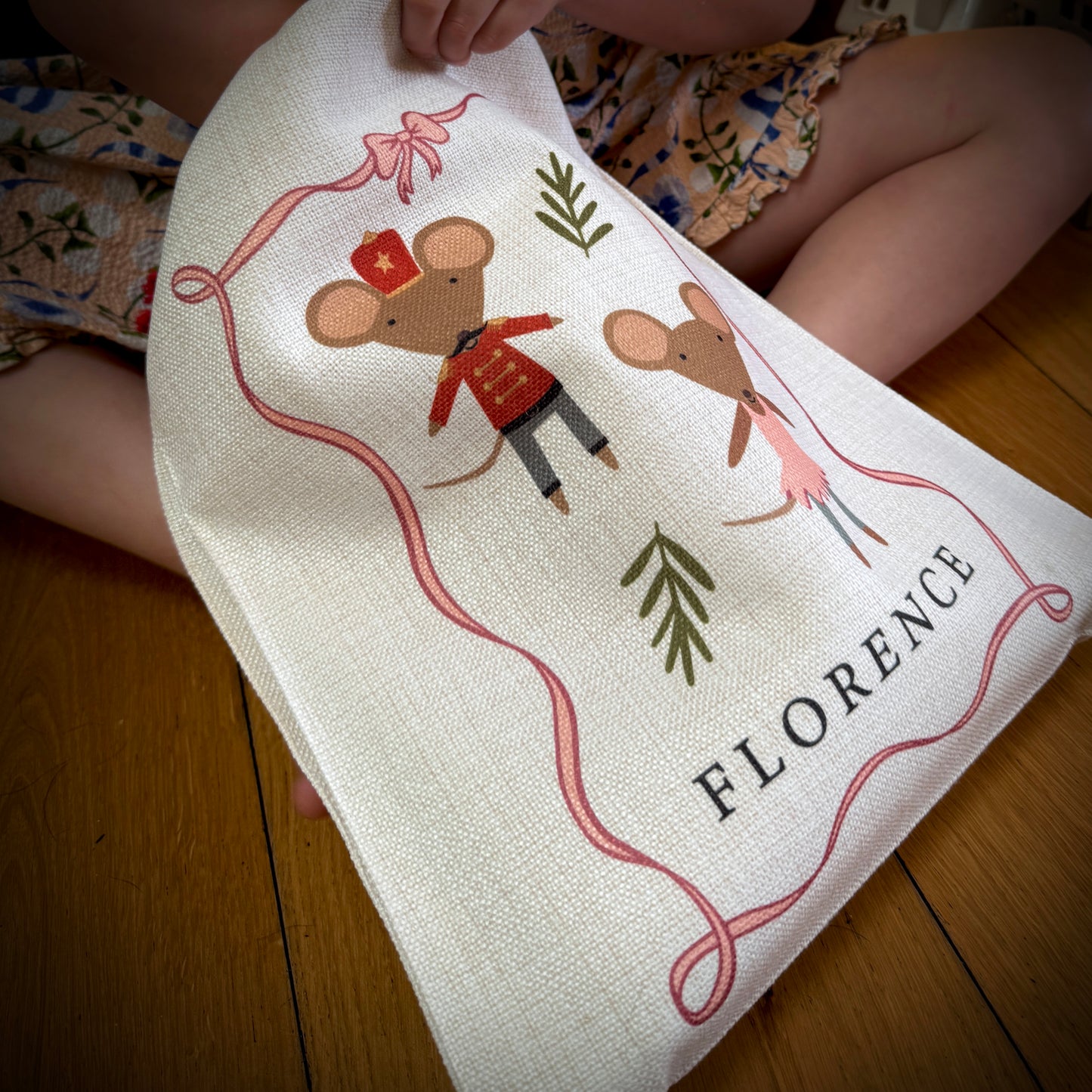 Personalised Christmas Eve Mouse Sack