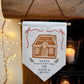 Personalised Santa Stop Here Gingerbread House Wall Hanging