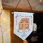 Personalised Santa Stop Here Gingerbread House Wall Hanging