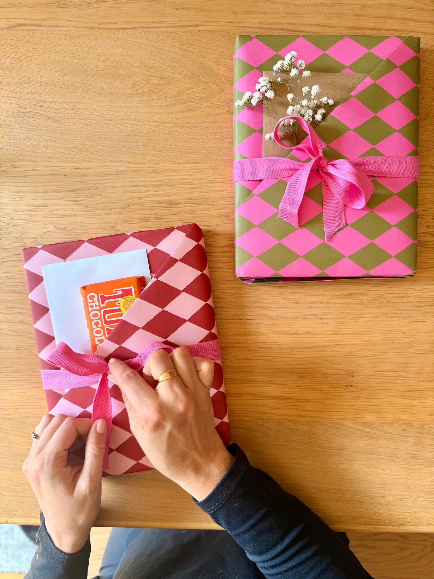 Luxury Harlequin Pattern Wrapping Paper