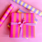 Luxury Candy Cane Bright Striped Christmas Wrapping Paper