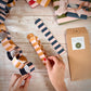 Luxury Christmas Paper Chain Kit – Striped Garland, 3 Metres
