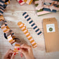 Luxury Christmas Paper Chain Kit – Striped Garland, 3 Metres