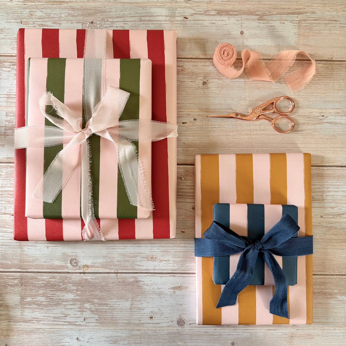 Luxury Candy Cane Striped Christmas Wrapping Paper