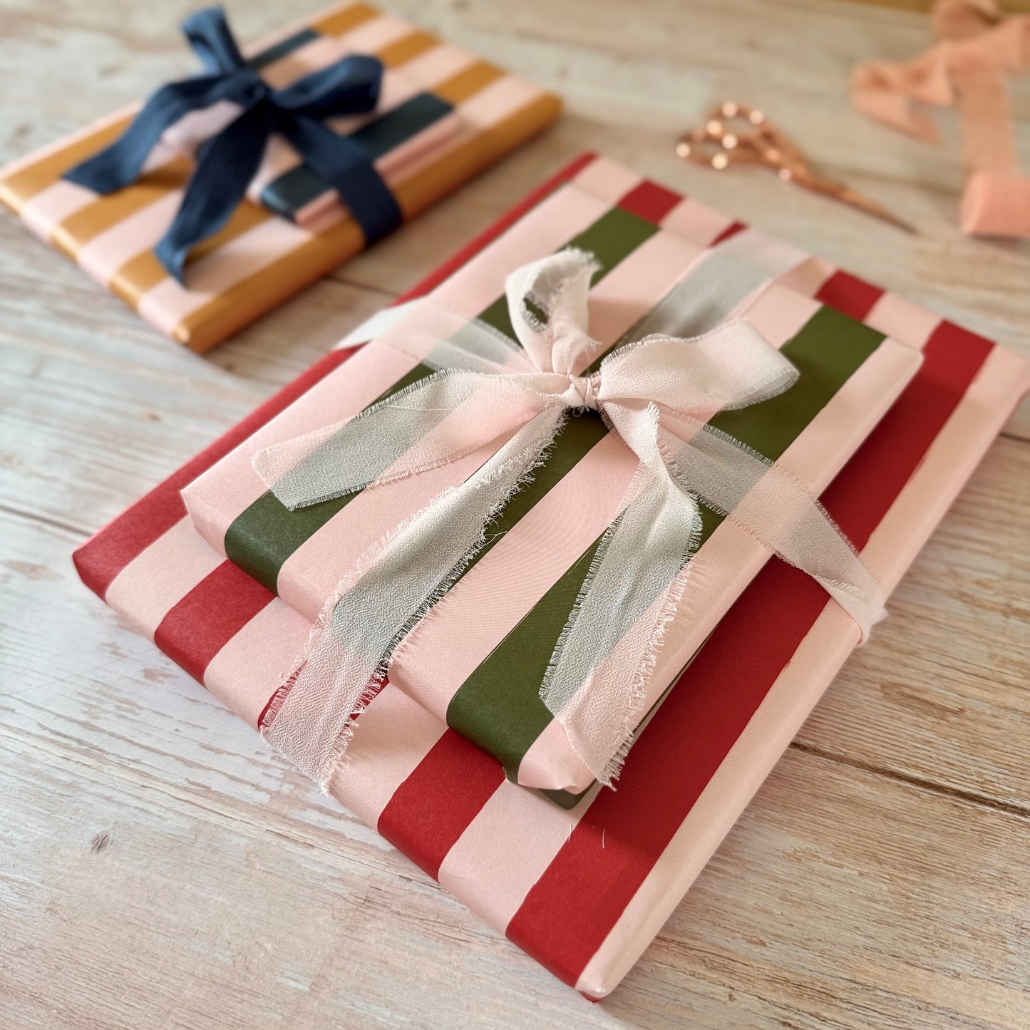 Luxury Candy Cane Striped Christmas Wrapping Paper